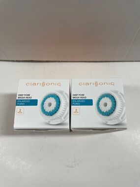 Clarisonic Deep Pore Brush Heads - Brand New (2x2 Pack)